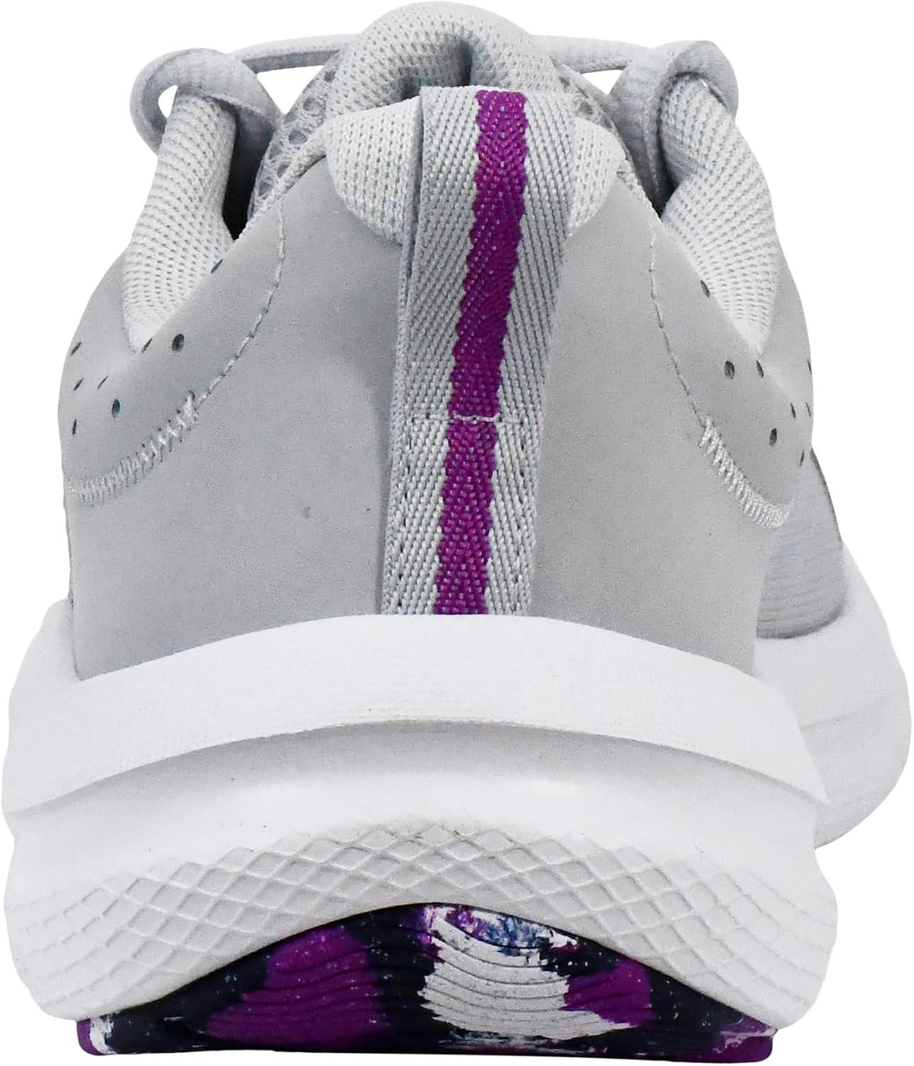 imageUnder Armour Womens Charged Assert 10 Shoes014 Halo GrayHalo GrayAndromeda Purple