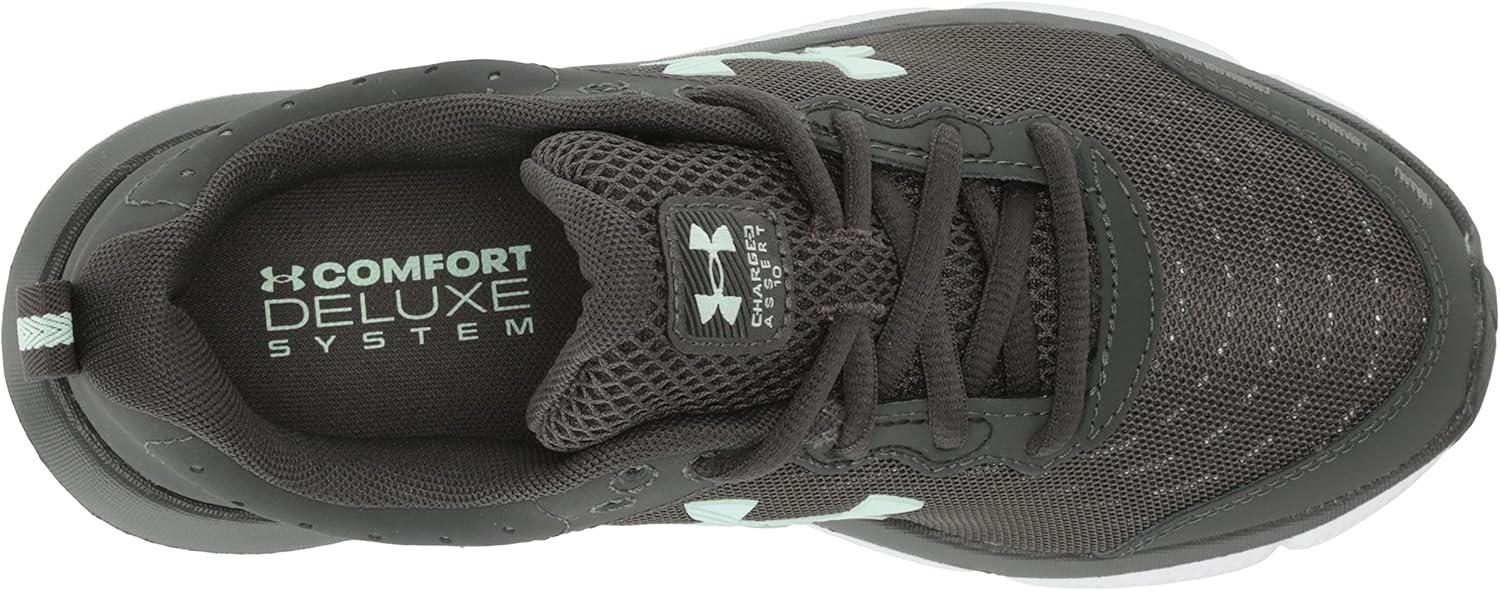 imageUnder Armour Womens Charged Assert 10 Shoes103 Jet GrayJet GrayAqua Foam