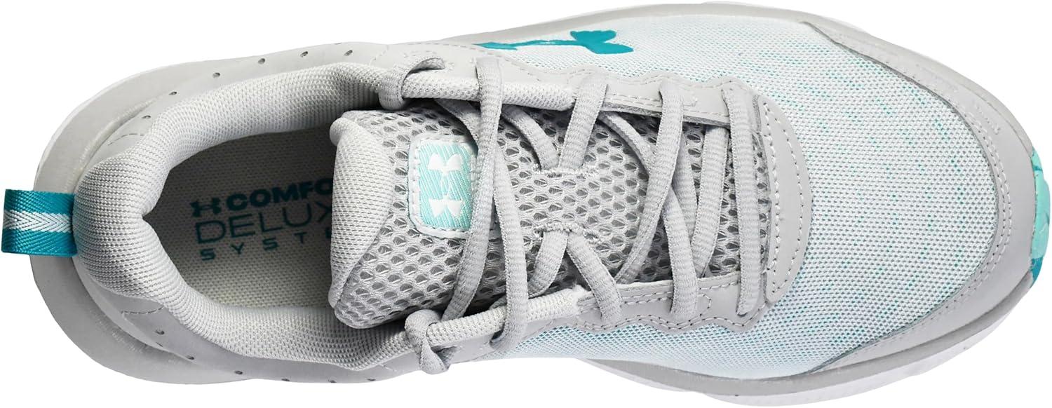 imageUnder Armour Womens Charged Assert 10 Shoes107 Halo GrayHalo GrayCircuit Teal