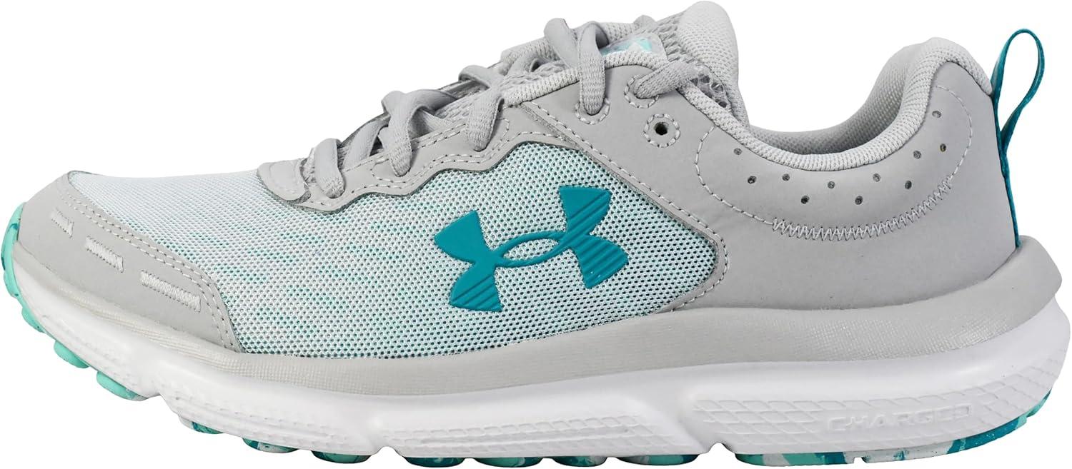 imageUnder Armour Womens Charged Assert 10 Shoes107 Halo GrayHalo GrayCircuit Teal