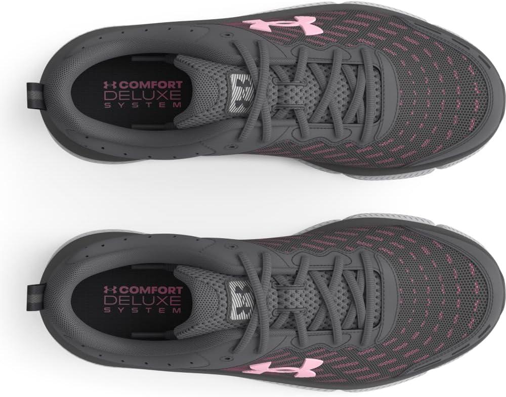 imageUnder Armour Womens Charged Assert 10 Shoes108 CastlerockCastlerockPink