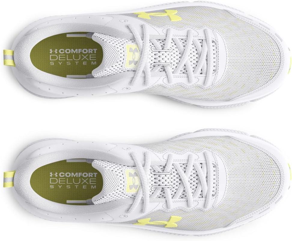 imageUnder Armour Womens Charged Assert 10 Shoes110 WhiteWhiteSonic Yellow