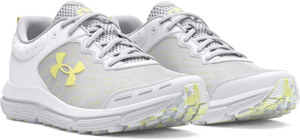 imageUnder Armour Womens Charged Assert 10 Shoes110 WhiteWhiteSonic Yellow
