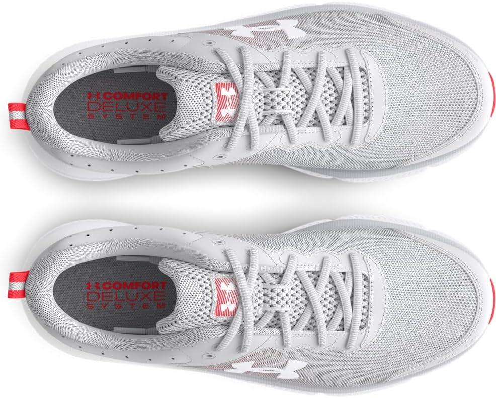 imageUnder Armour Womens Charged Assert 10 Shoes113 Halo GrayHalo GrayWhite