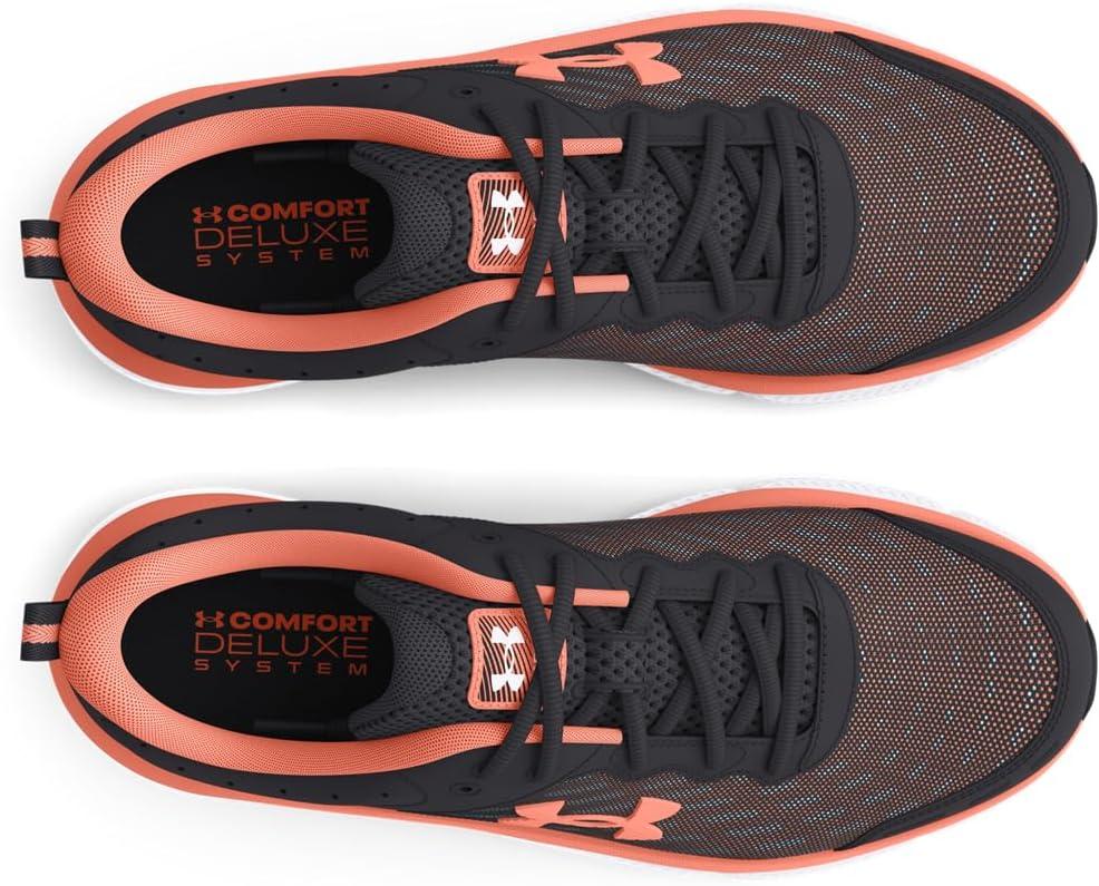 imageUnder Armour Womens Charged Assert 10 Shoes115 AnthraciteWhiteFlare Orange