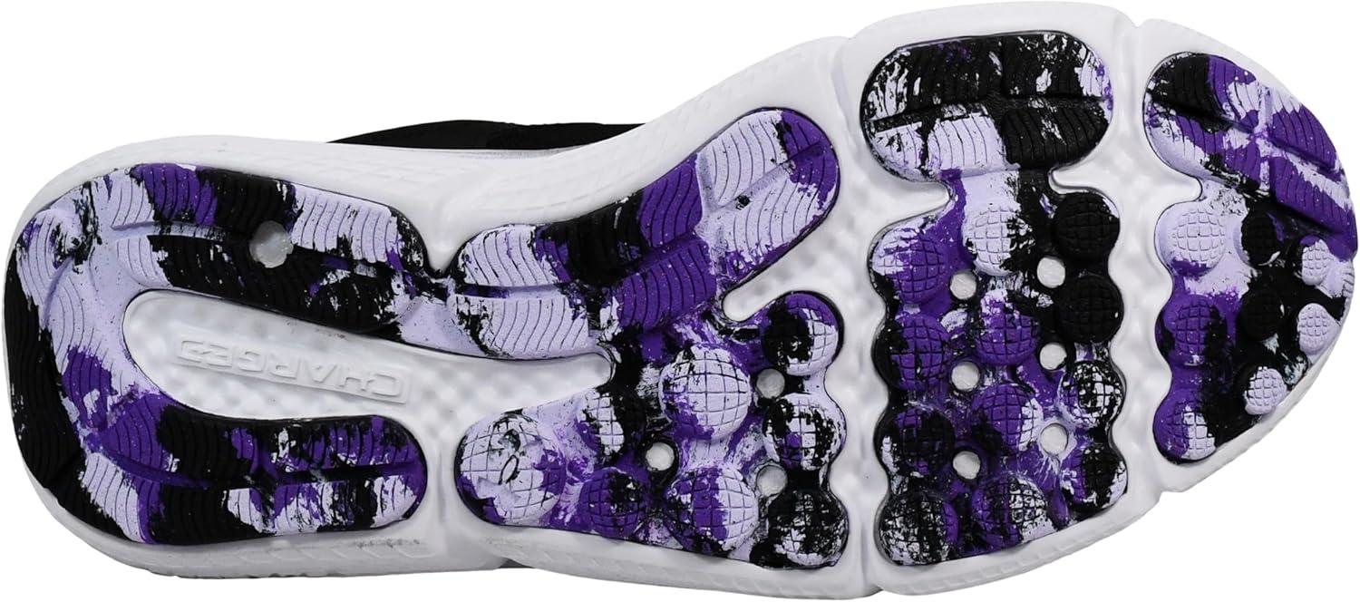 imageUnder Armour Womens Charged Assert 10 ShoesBlackBlackSalt Purple