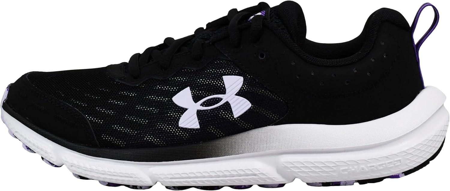 imageUnder Armour Womens Charged Assert 10 ShoesBlackBlackSalt Purple