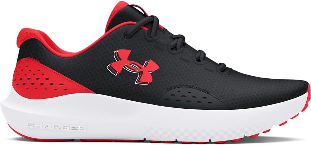 imageUnder Armour Womens Charged Surge 4 Running Shoe004 BlackRacer RedRacer Red
