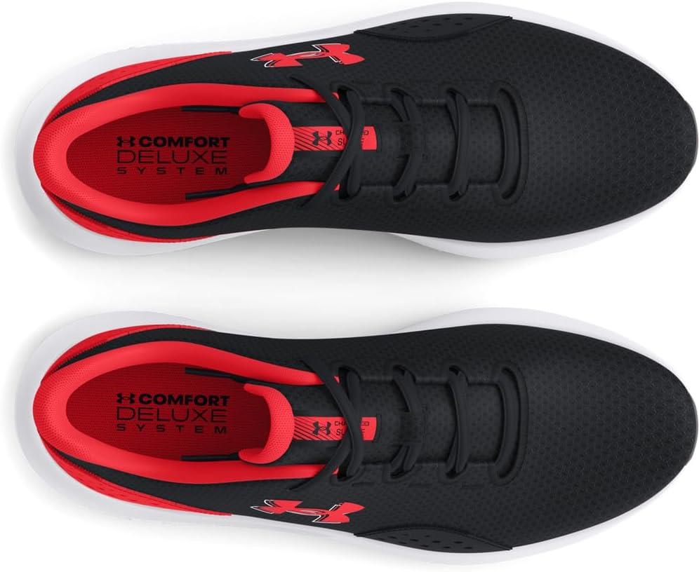 imageUnder Armour Womens Charged Surge 4 Running Shoe004 BlackRacer RedRacer Red