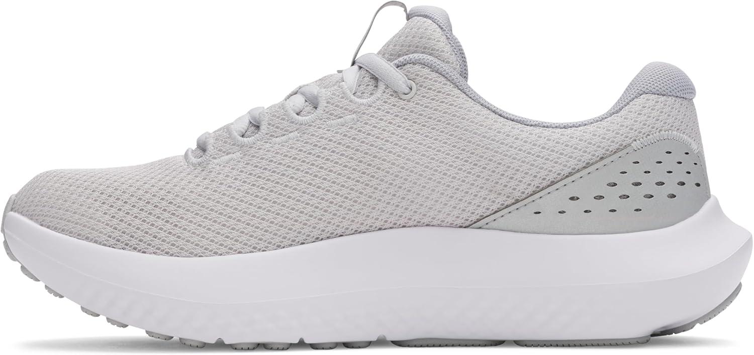 imageUnder Armour Womens Charged Surge 4 Running Shoe014 Halo GrayMetallic SilverMetallic Silver