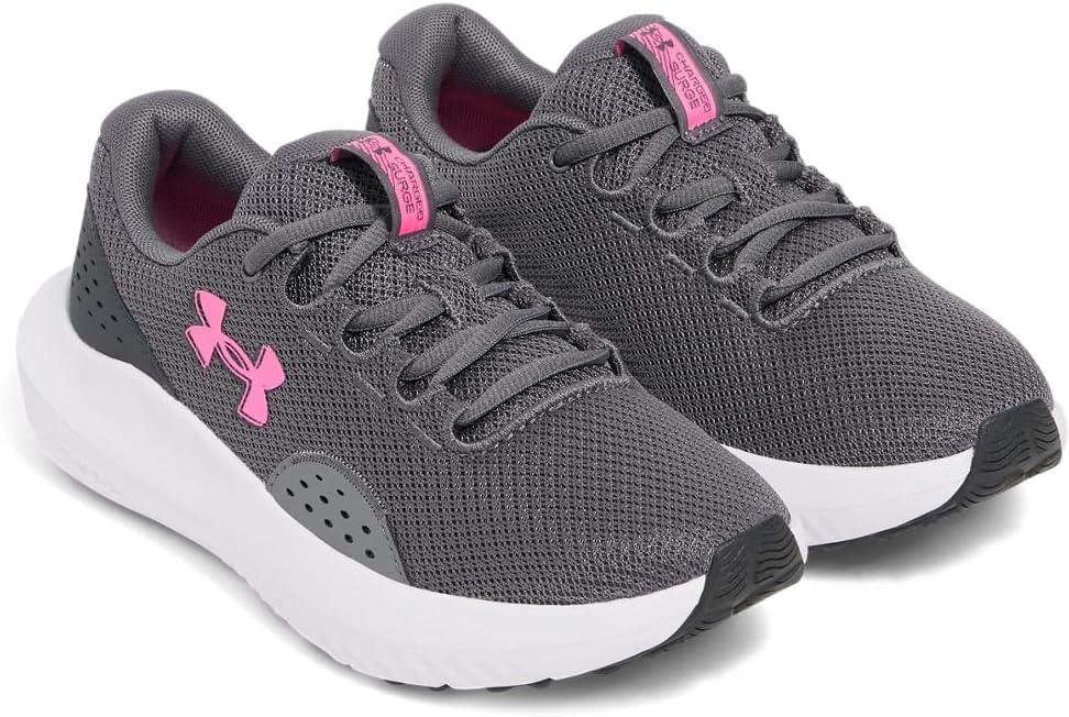 imageUnder Armour Womens Charged Surge 4 Running Shoe025 CastlerockAnthraciteAero Pink
