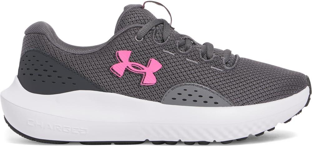 imageUnder Armour Womens Charged Surge 4 Running Shoe025 CastlerockAnthraciteAero Pink