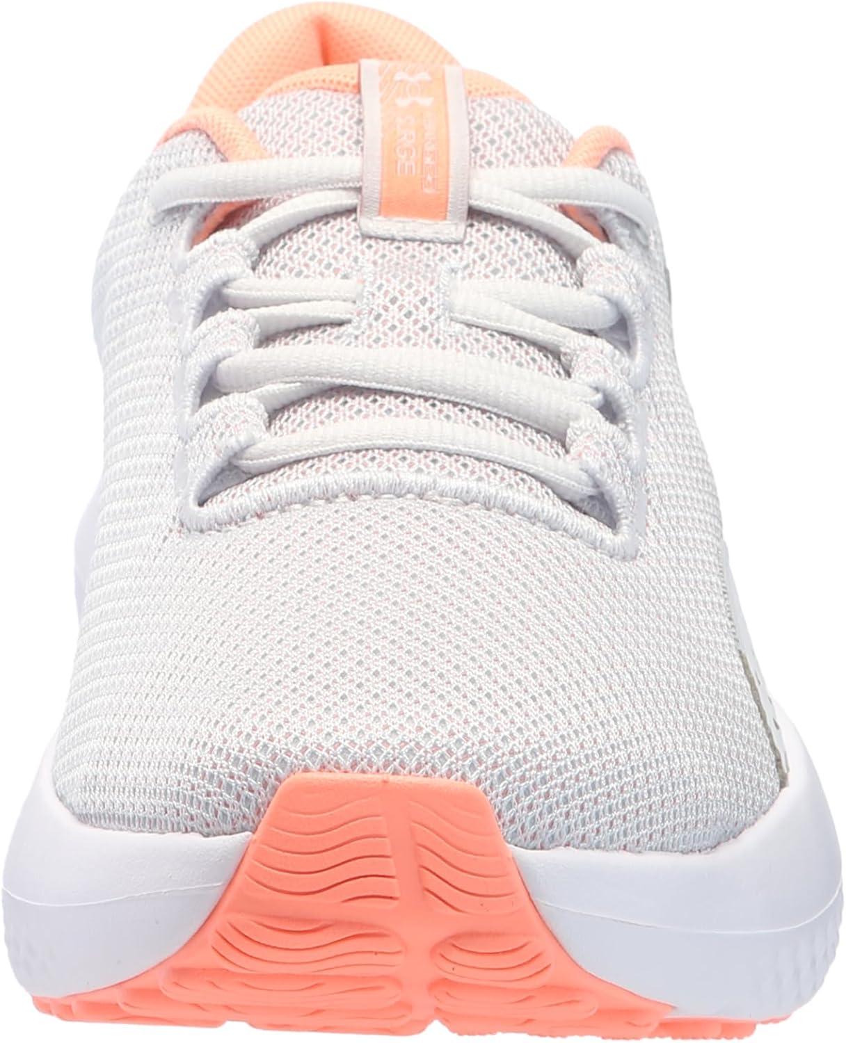 imageUnder Armour Womens Charged Surge 4 Running Shoe106 Distant GrayFlare Orange