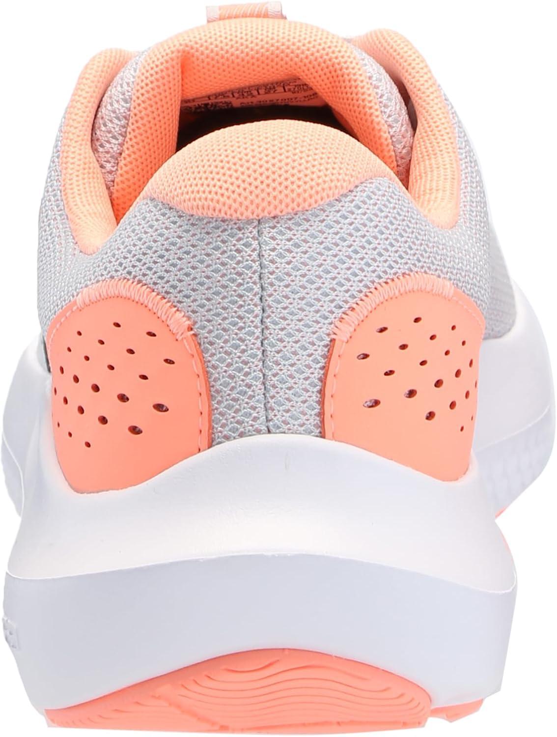 imageUnder Armour Womens Charged Surge 4 Running Shoe106 Distant GrayFlare Orange