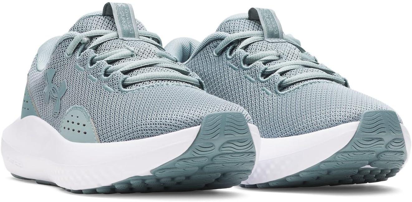 imageUnder Armour Womens Charged Surge 4 Running Shoe323 SerpentineJasper BlueMetallic Serpentine