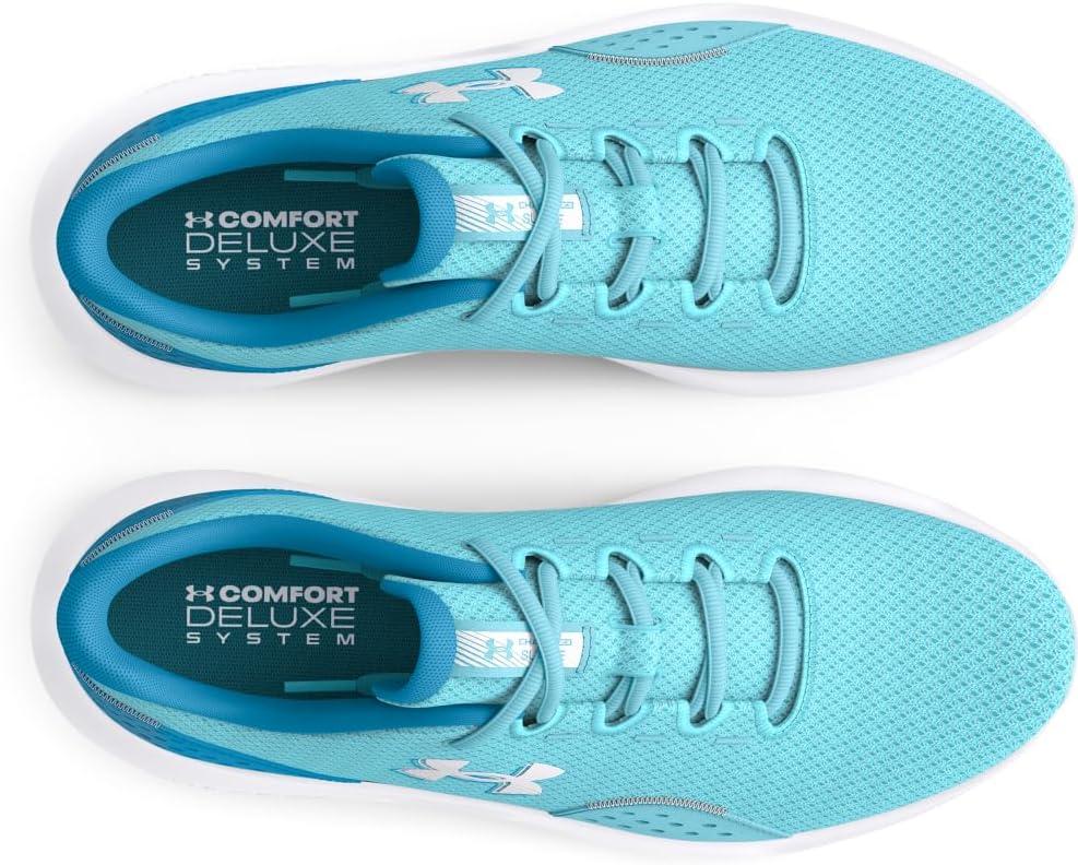 imageUnder Armour Womens Charged Surge 4 Running Shoe400 Sky BlueCapriWhite