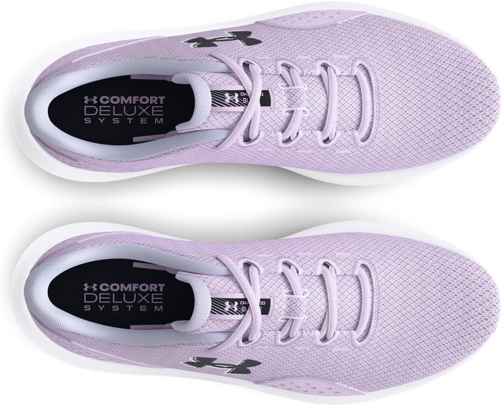imageUnder Armour Womens Charged Surge 4 Running Shoe500 Salt PurpleSalt PurpleBlack