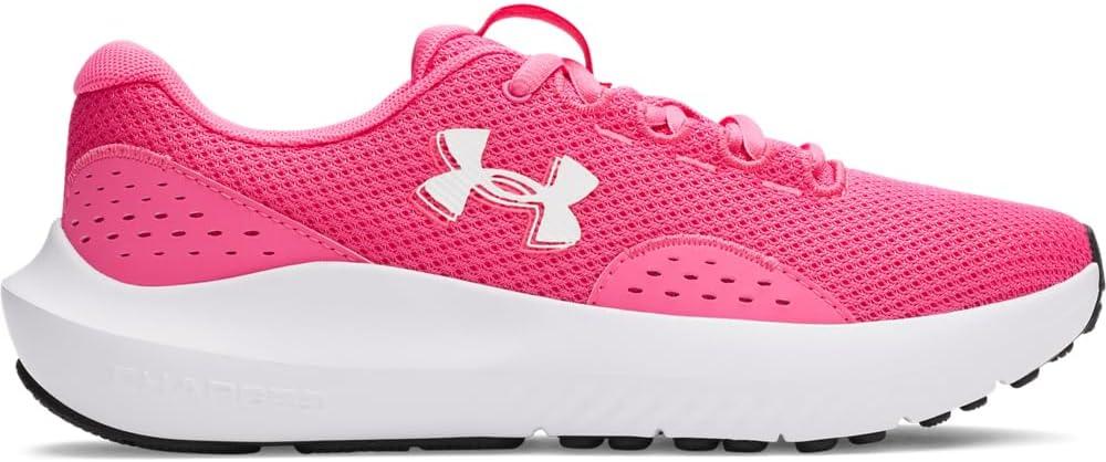 imageUnder Armour Womens Charged Surge 4 Running Shoe672 Super PinkSuper PinkWhite