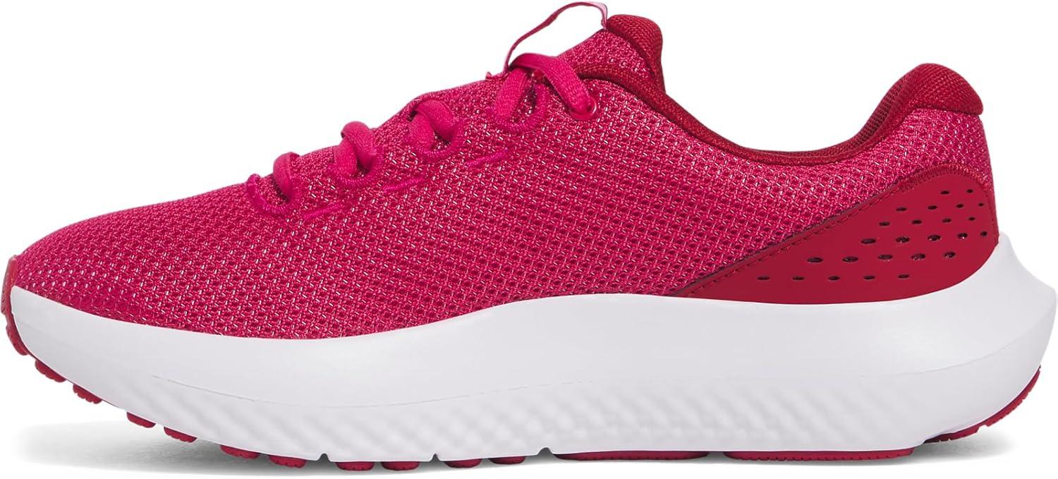imageUnder Armour Womens Charged Surge 4 Running Shoe681 Shaded FuchsiaCrimson CrestWhite