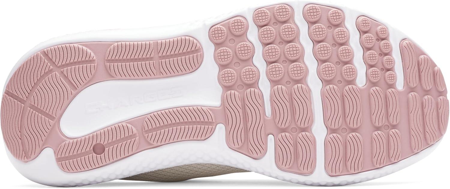 imageUnder Armour Womens Charged Surge 4 Running ShoeOff White Pink