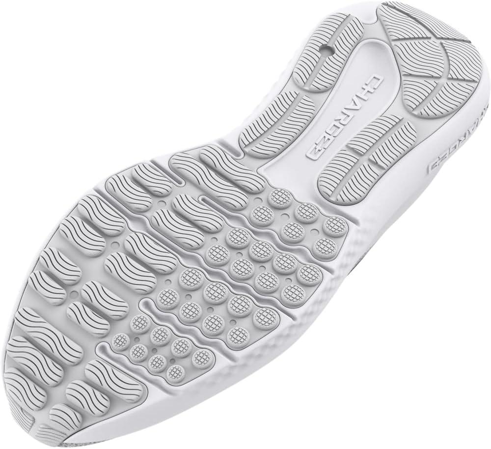 imageUnder Armour Womens Charged Surge 4 Running ShoeWhiteDistant GrayMetallic Silver