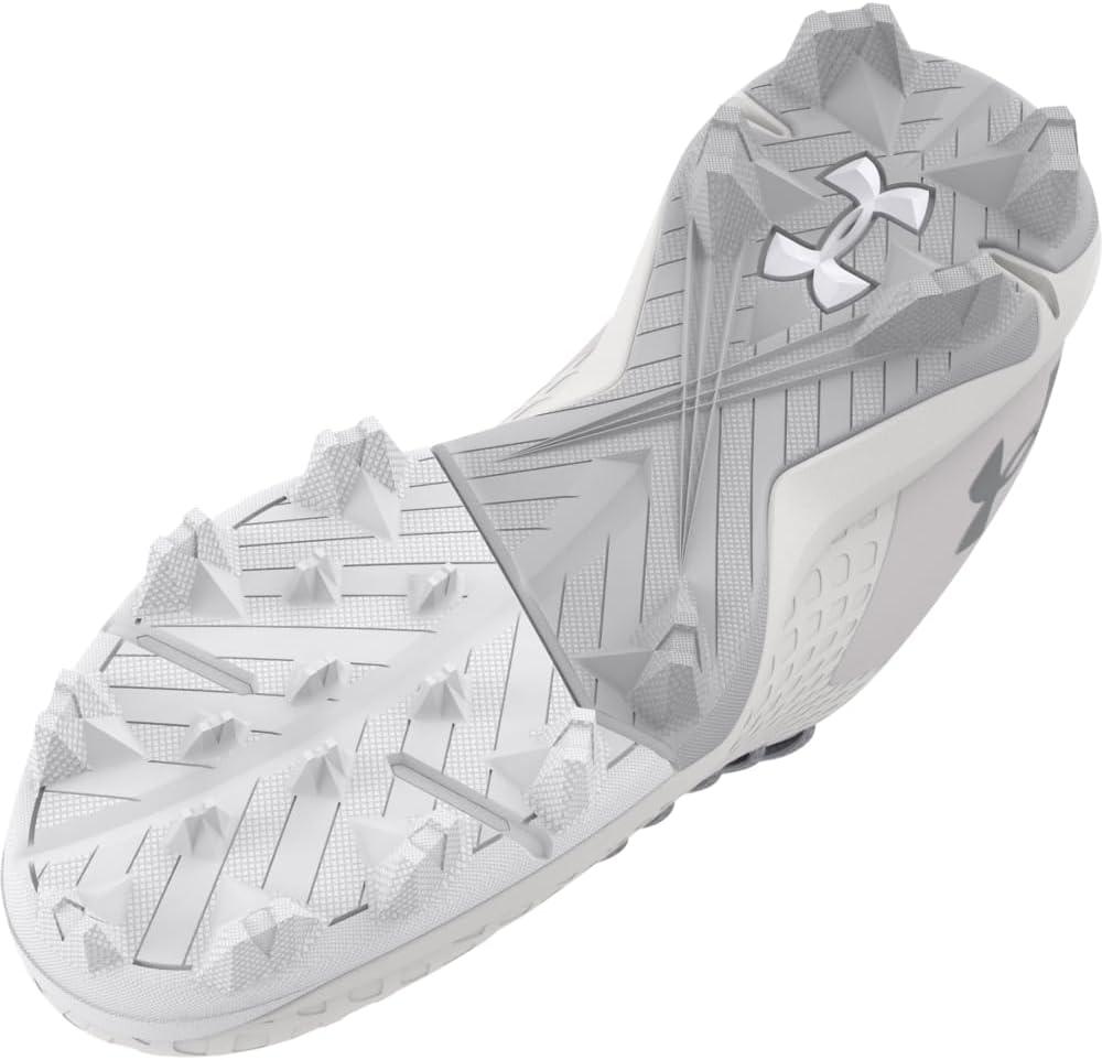 imageUnder Armour Womens Glyde 20 Rm Softball Shoe100 WhiteWhiteMetallic Silver