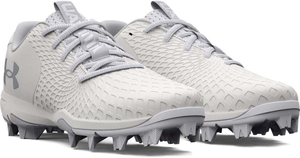 imageUnder Armour Womens Glyde 20 Rm Softball Shoe100 WhiteWhiteMetallic Silver