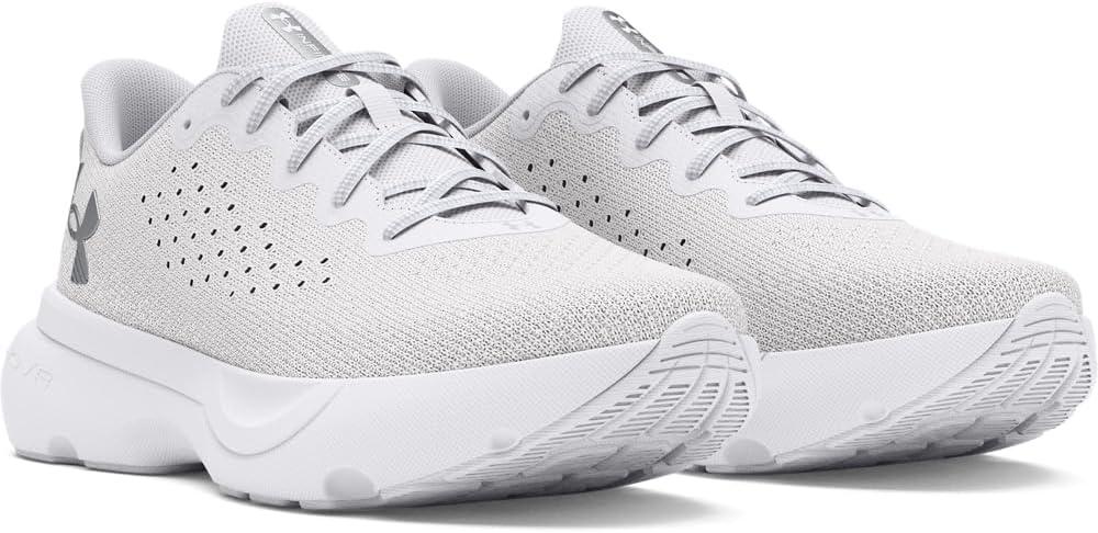 imageUnder Armour Womens Infinite Sneaker101 WhiteWhiteMetallic Silver