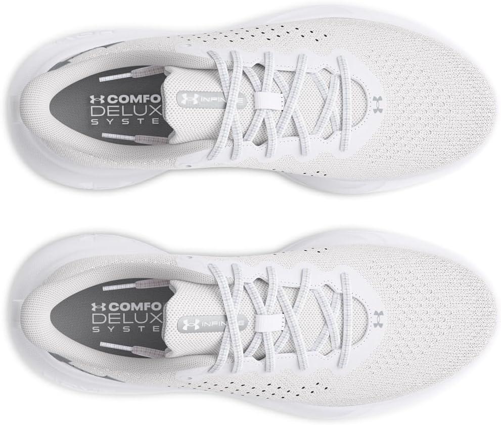 imageUnder Armour Womens Infinite Sneaker101 WhiteWhiteMetallic Silver