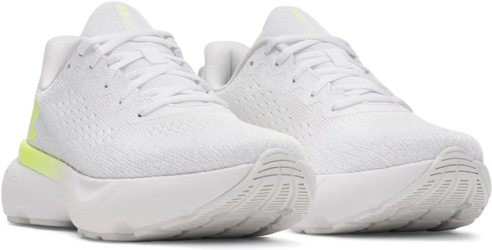 imageUnder Armour Womens Infinite Sneaker106 WhiteDistant GrayHigh Vis Yellow