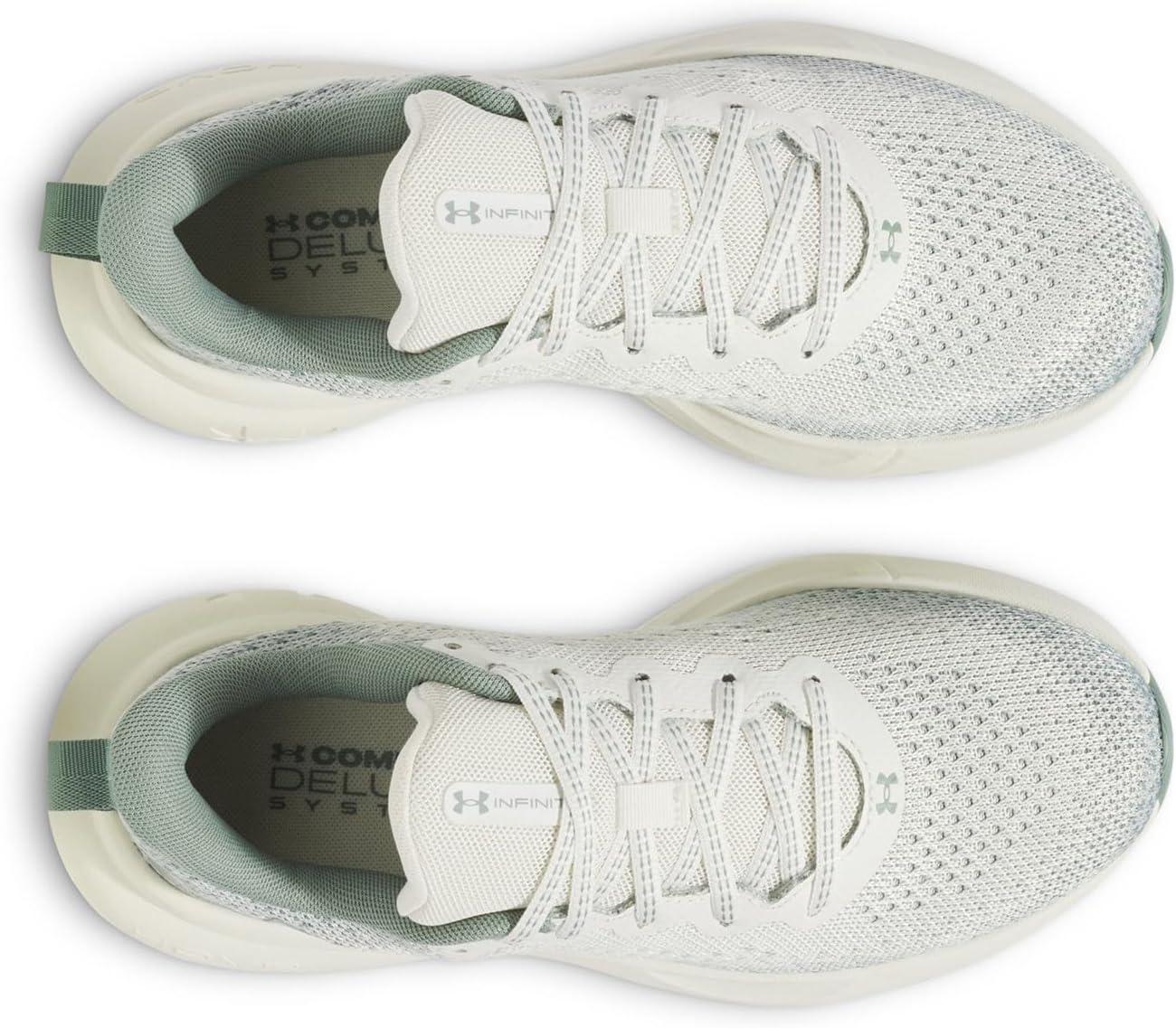 imageUnder Armour Womens Infinite Sneaker114 White QuartzSilica GreenMetallic Silica