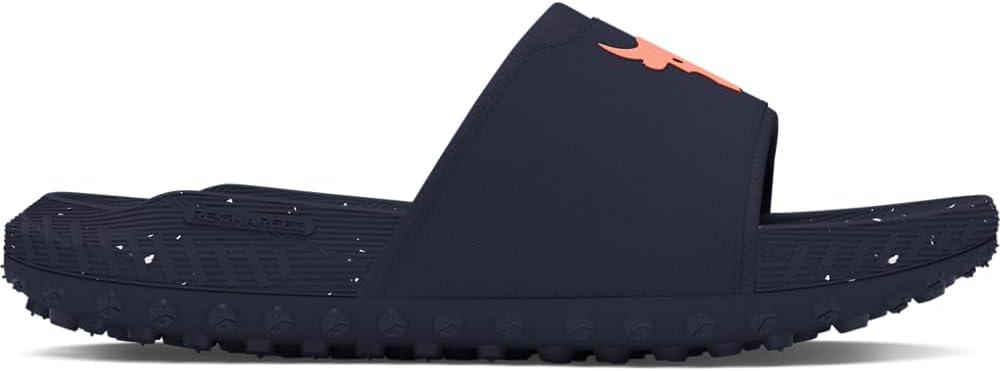 imageUnder Armour unisexadult Project Rock 3 Slides403 Midnight NavyMidnight NavyFlare Orange