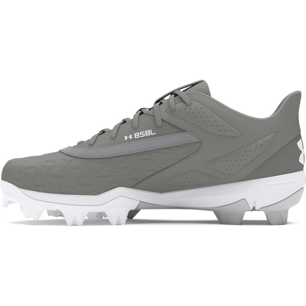 imageUnder Armour Boys Leadoff Low Rm Jr 30 Sneaker102 Baseball GrayBaseball GrayWhite