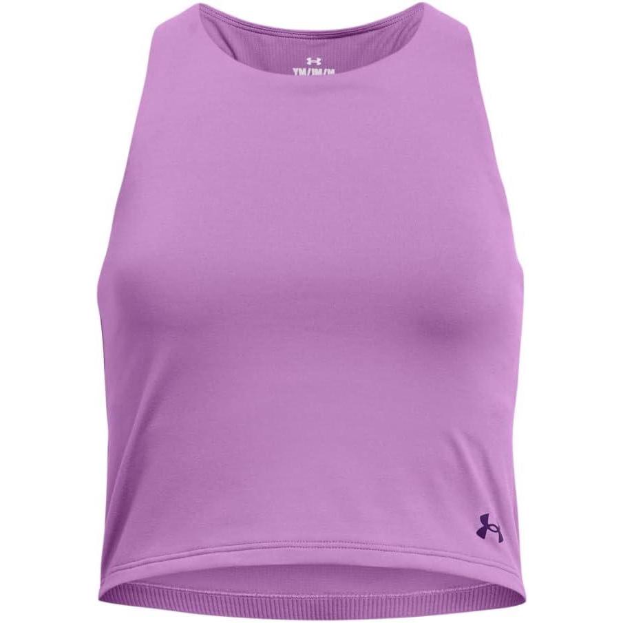 imageUnder Armour Girls Motion Crop Tank Top560 Provence Purple   Purple Emerite