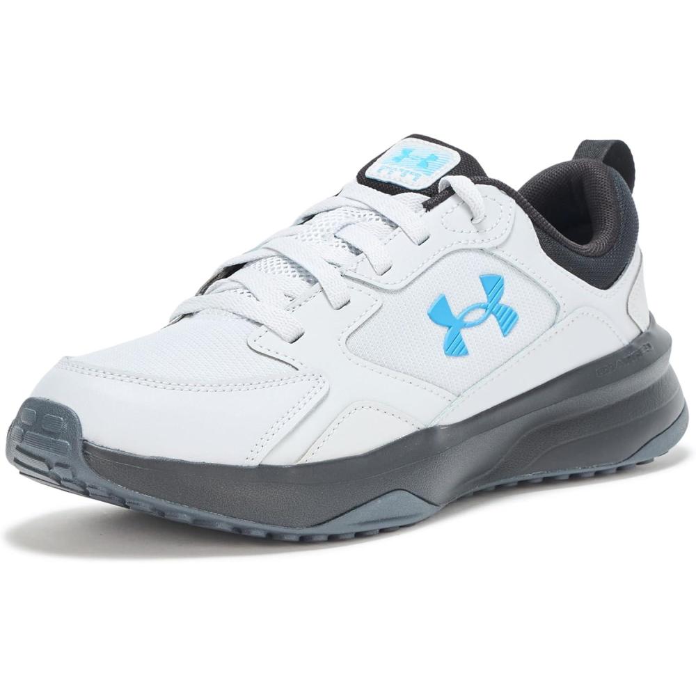 imageUnder Armour Mens Charged Edge Sneaker014 Halo GrayBlackEther Blue