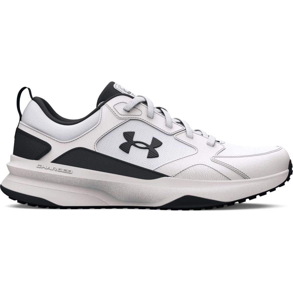 imageUnder Armour Mens Charged Edge Sneaker100 WhiteWhiteBlack