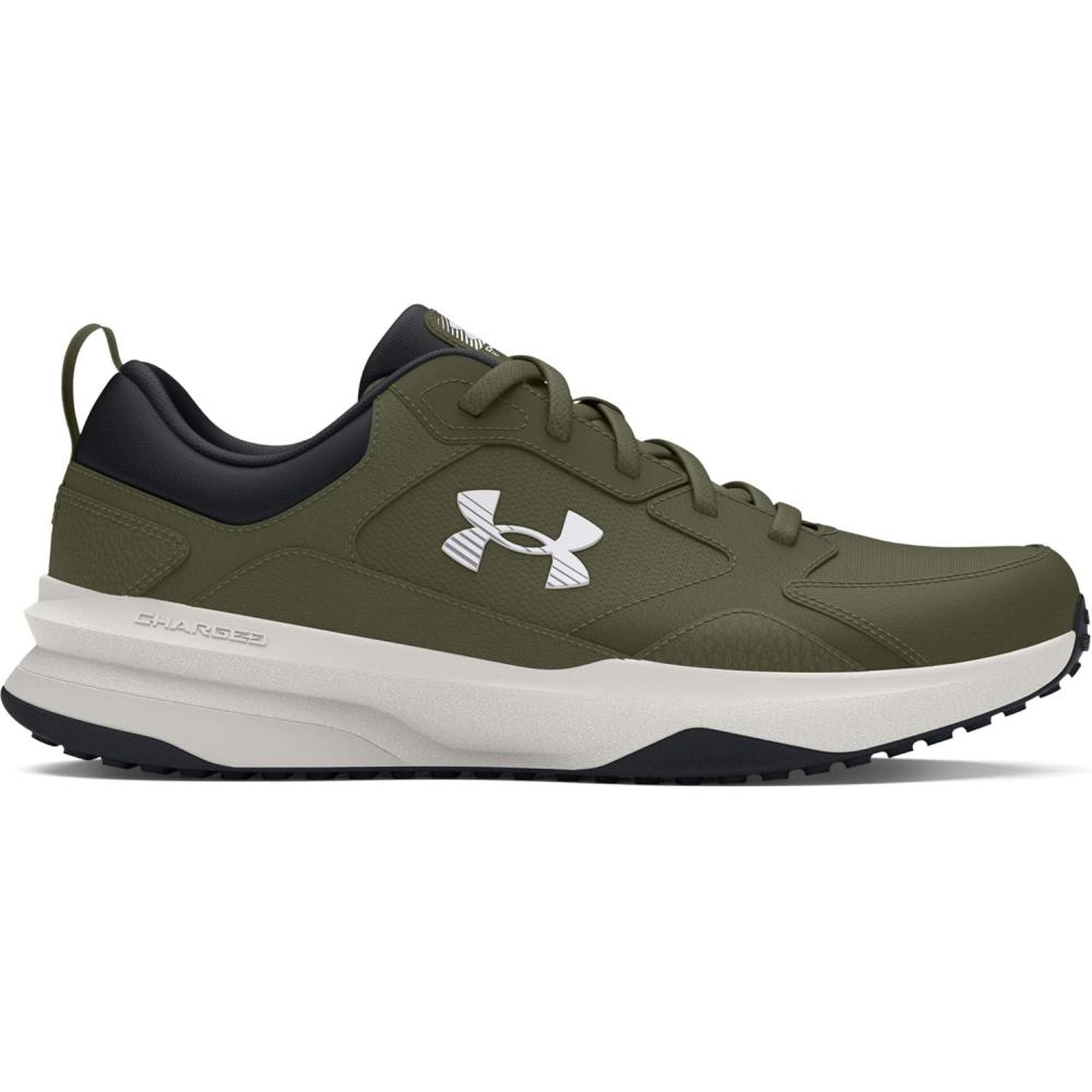 imageUnder Armour Mens Charged Edge Sneaker302 Marine Od GreenWhite ClayWhite