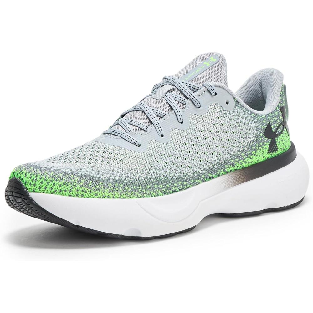 imageUnder Armour Mens Infinite011 Mod GrayHyper GreenBlack
