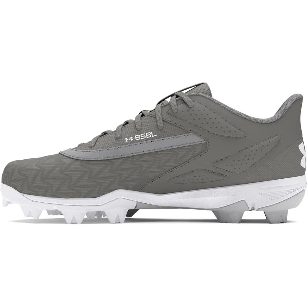 imageUnder Armour Mens Leadoff Low Rm 30 Baseball Cleat Sneaker101 Baseball GrayBaseball GrayWhite