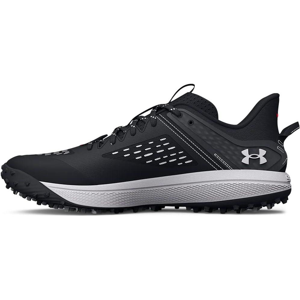 imageUnder Armour Mens Yard Low Turf Baseball ShoeBaseball Shoe001 BlackBlackWhite