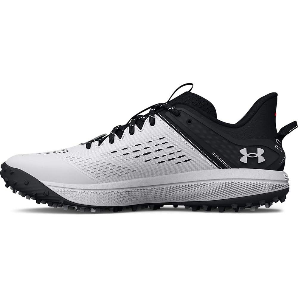 imageUnder Armour Mens Yard Low Turf Baseball ShoeBaseball Shoe002 BlackWhiteWhite