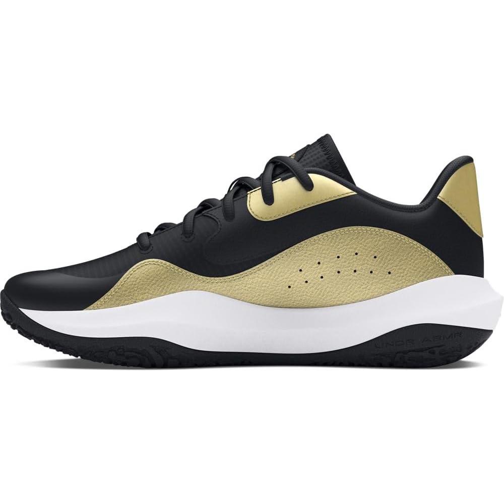 imageUnder Armour UnisexAdult Lockdown 7 Low Sneaker001 BlackMetallic GoldBlack