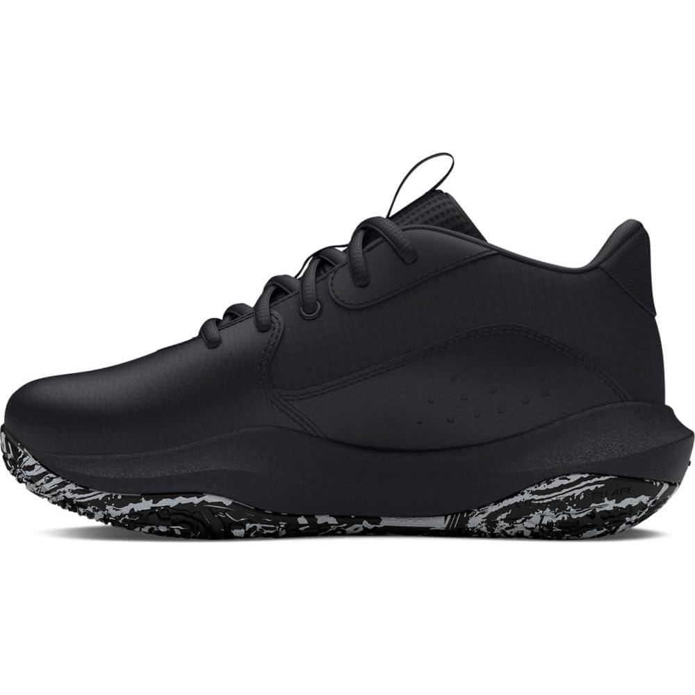 imageUnder Armour UnisexChild Pre School Lockdown 7 Sneaker004 BlackBlackMetallic Silver