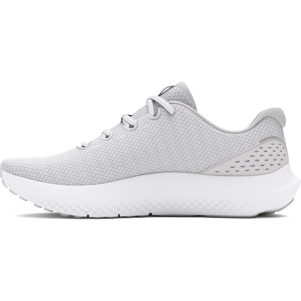 imageUnder Armour Womens Charged Surge 4 Running ShoeWhiteDistant GrayMetallic Silver