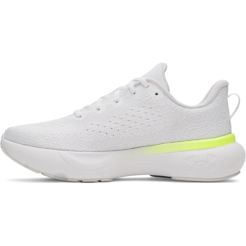 imageUnder Armour Womens Infinite Sneaker106 WhiteDistant GrayHigh Vis Yellow