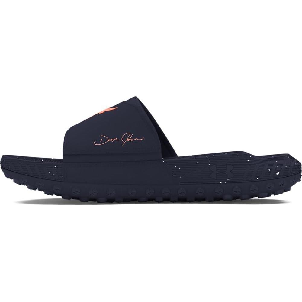 imageUnder Armour unisexadult Project Rock 3 Slides403 Midnight NavyMidnight NavyFlare Orange