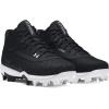 imageUnder Armour Boys Leadoff Mid RM JR 30 Baseball Cleats001 BlackBlackWhite