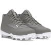 imageUnder Armour Boys Leadoff Mid RM JR 30 Baseball Cleats100 Baseball GrayBaseball GrayWhite