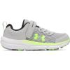imageUnder Armour Boys Pre School Assert 10 Alternate Closure Sneaker012 Mod GrayBlackHyper Green