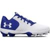 imageUnder Armour Girls Glyde 20 Rm Jr Softball Shoe102 WhiteRoyalWhite